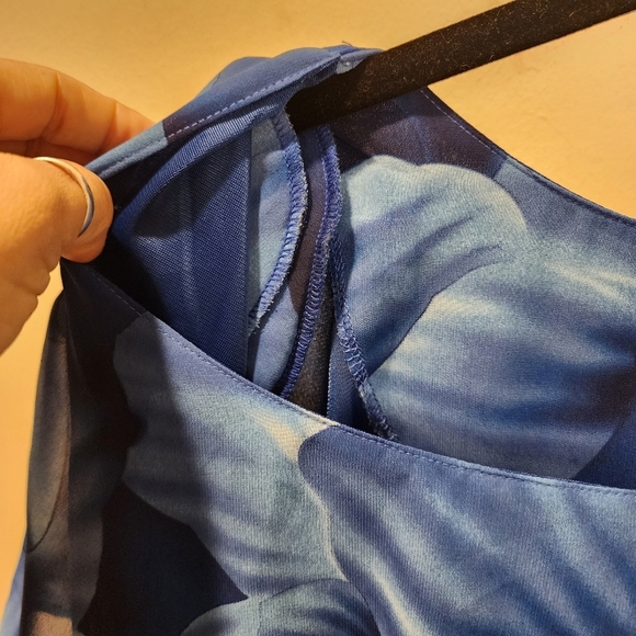 MINT JULEP Plus Size Floral Blue Maxi Dress size 3X - Picture 6 of 13